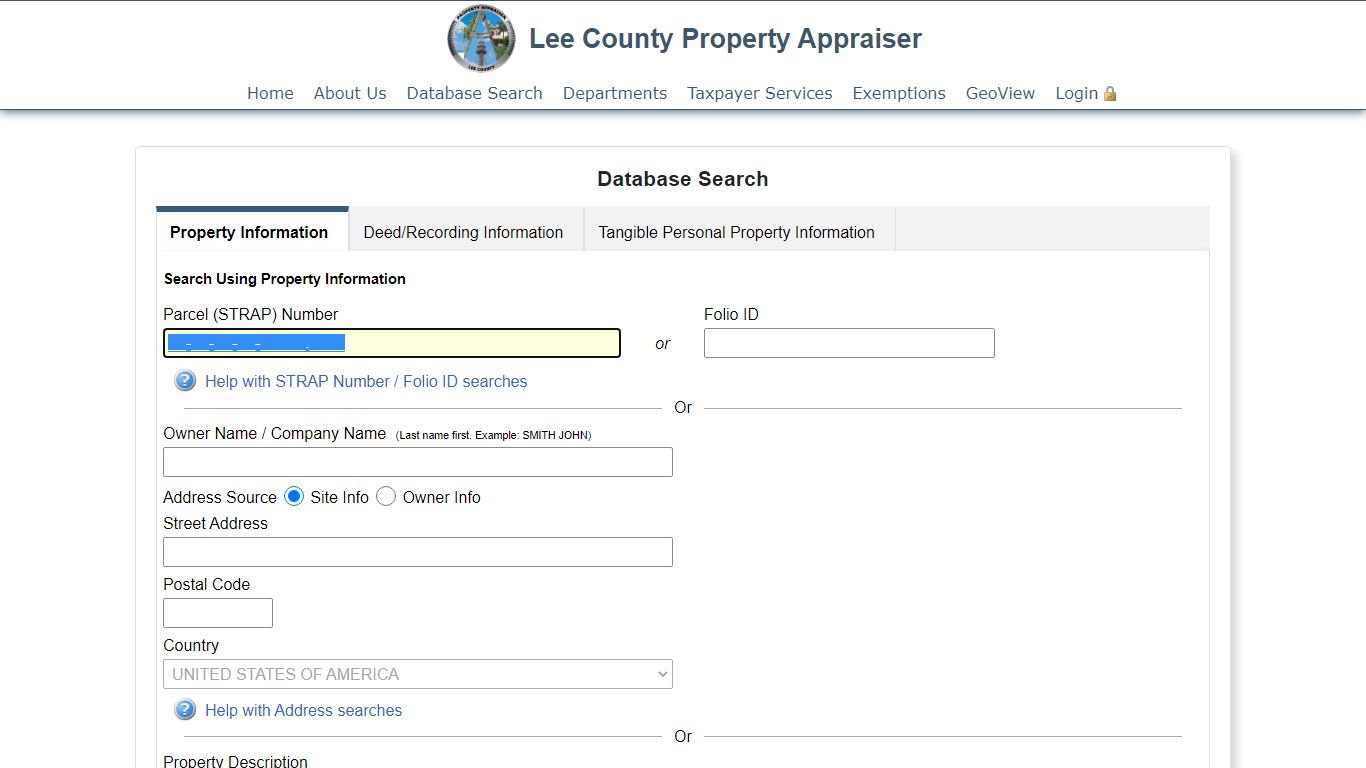 Property Data Search | Lee County Property Appraiser
